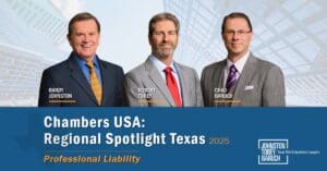 Johnston Tobey Baruch Named to Chambers USA Regional Spotlight Guide