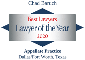 LOTY Chad Baruch -Best Lawyers 2020 Badge diamond